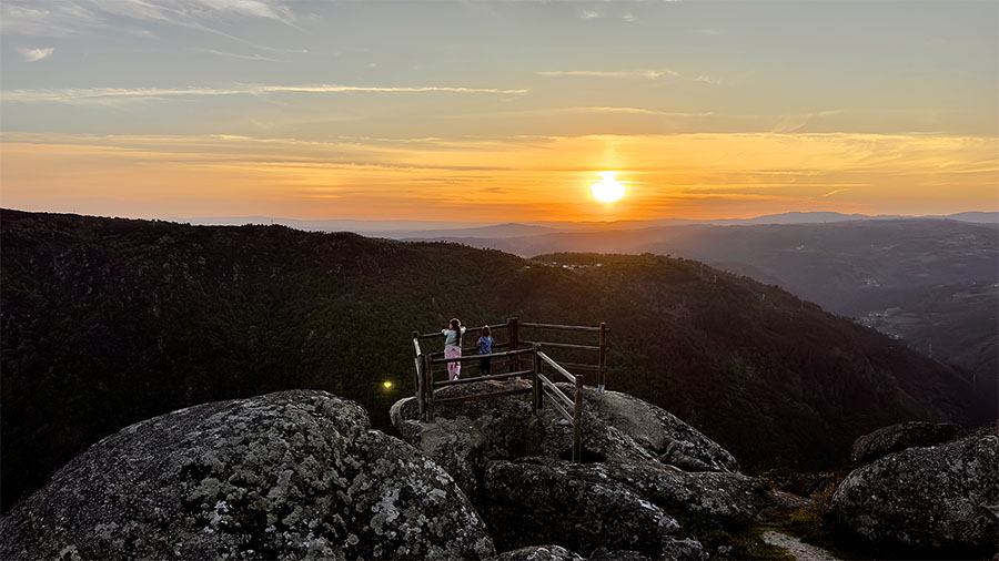 Atardecer en el Mirador de Pena Pombeira