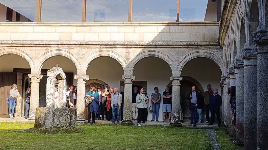 Los visitantes conocieron el Monasterio de Ferreira de Pantón