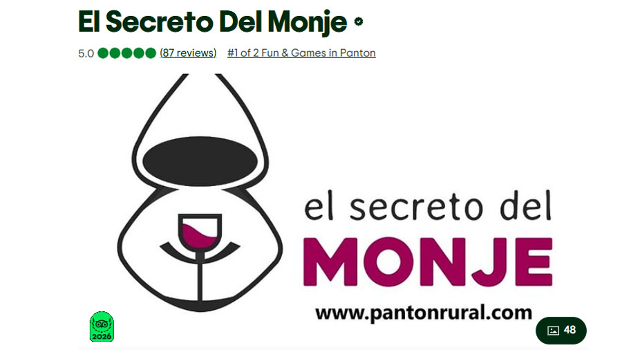 El Secreto del Monje, el escape room de Ribeira Sacra premiado de nuevo por Tripadvisor en 2026